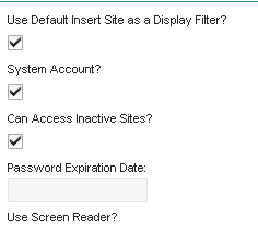 The Can Access Inactive Sites option selected on a Maximo user record